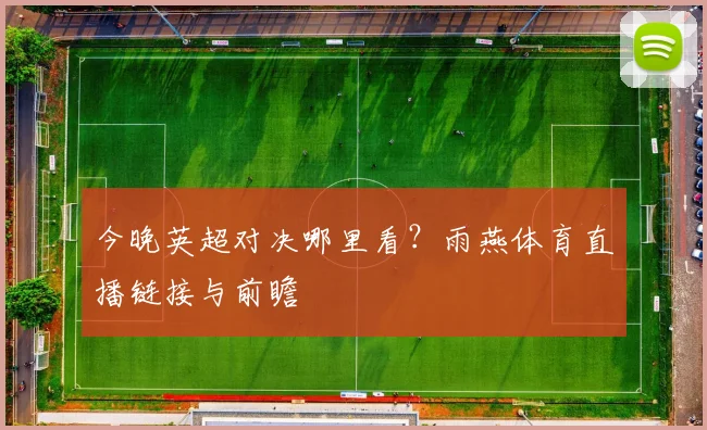 今晚英超对决哪里看？雨燕体育直播链接与前瞻